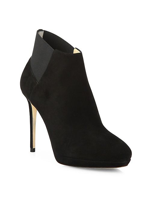 Jimmy Choo - Talula 100 Suede & Elastic Booties