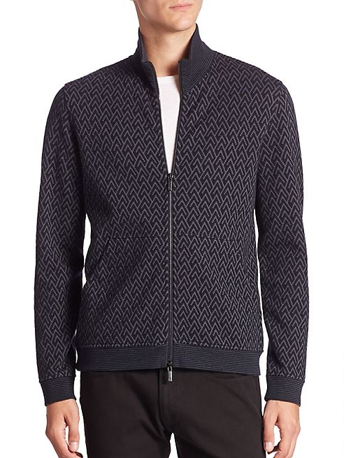 Giorgio Armani - Full-Zip Reversible Print Jacket