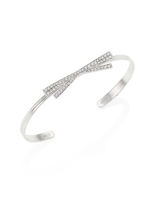 Hueb - Origami Diamond & 18K White Gold Bangle Bracelet