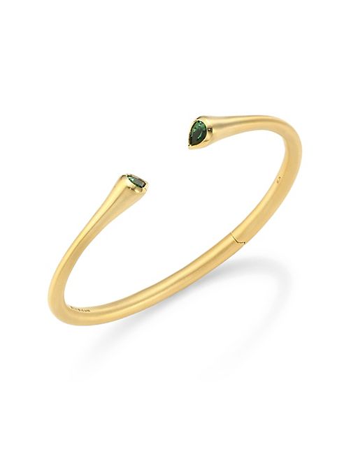 Carelle - Whirl Green Tourmaline Bangle