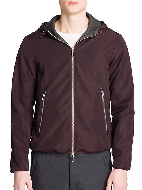 Emporio Armani - Techno Reversible Hooded Bomber Jacket