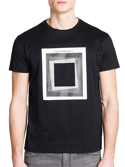 Emporio Armani - Square Graphic Printed Tee