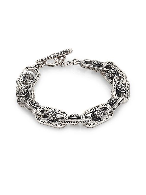 Konstantino - Penelope Sterling Silver Etched Link Bracelet