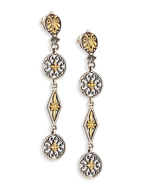 Konstantino - Penelope 18K Yellow Gold & Sterling Silver Drop Earrings