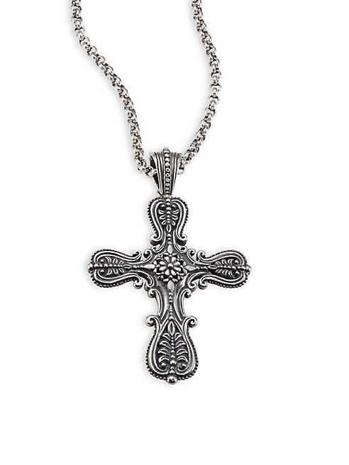 Konstantino - Penelope Etched Sterling Silver Cross Pendant