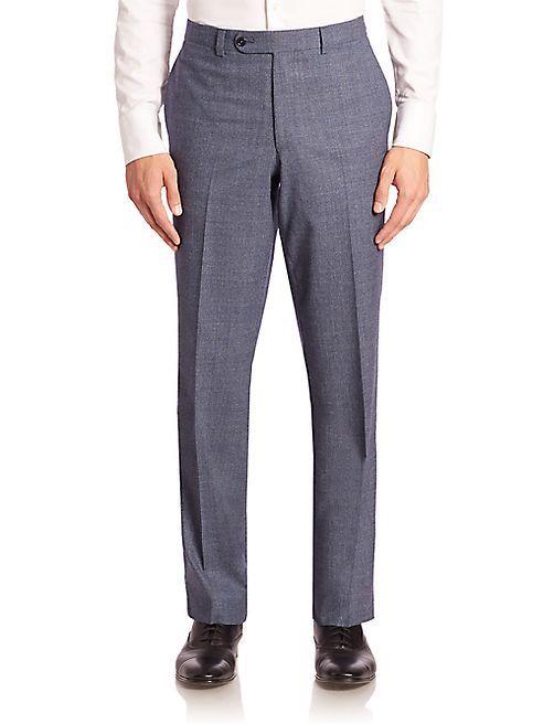 Saks Fifth Avenue Collection - Heathered Wool Trousers