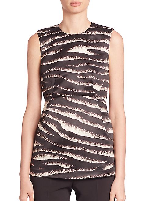 Piazza Sempione - Sleeveless Broken Lines Top