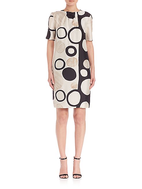 Piazza Sempione - Geometric Printed Silk Dress