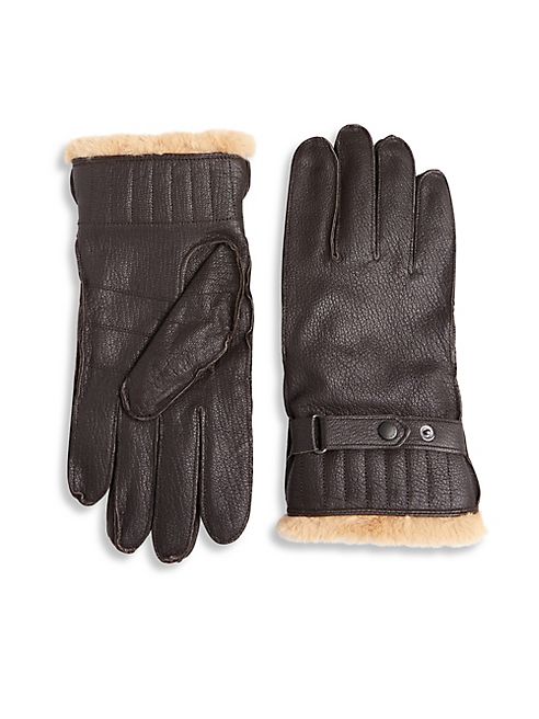 Barbour - Textured Leather Gloves