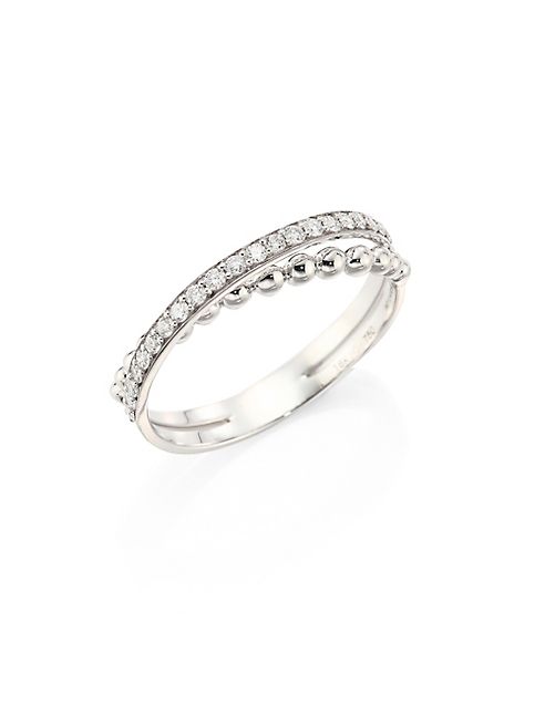 Hueb - Bubbles Diamond & 18K White Gold Ring