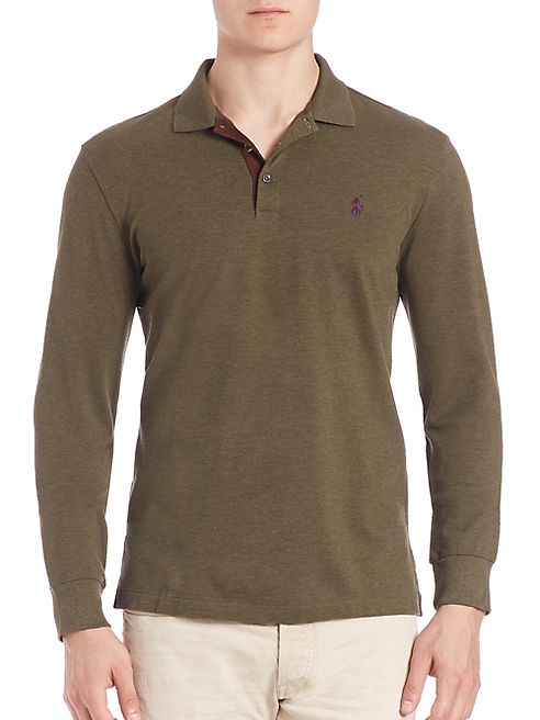 Polo Ralph Lauren - Solid Long Sleeve Polo Shirt