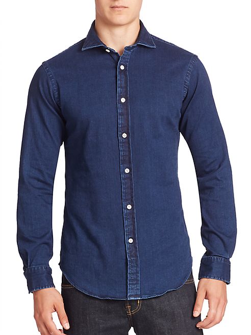 Polo Ralph Lauren - Slim-Fit Denim Button-Down Shirt