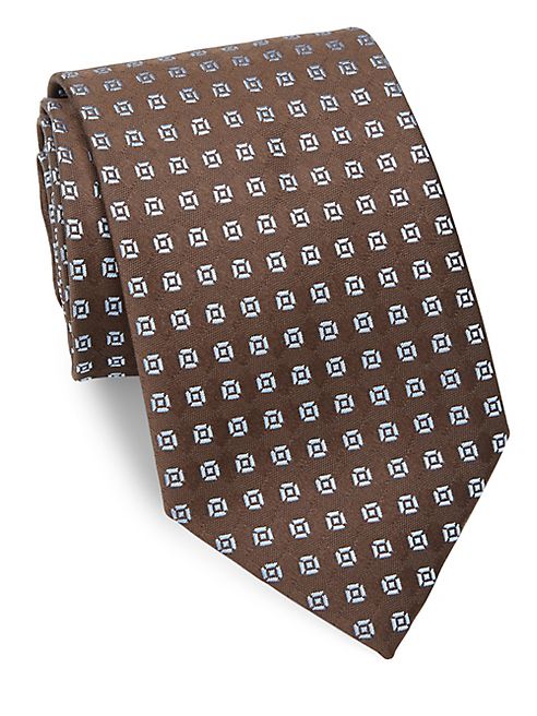 Charvet - Abstract Floral Silk Tie