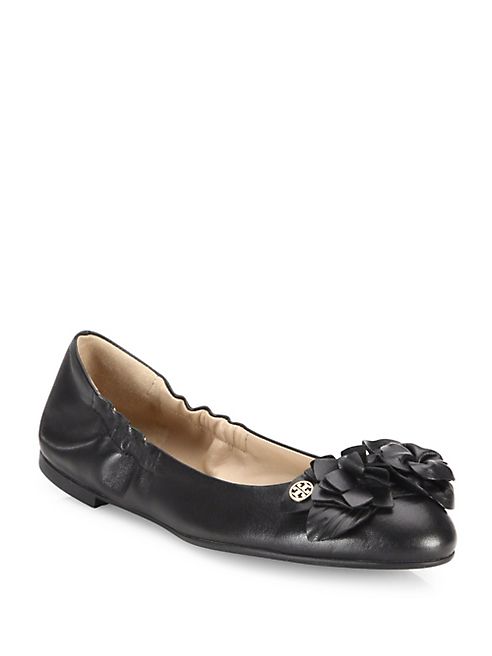 Tory Burch - Blossom Leather Ballet Flats