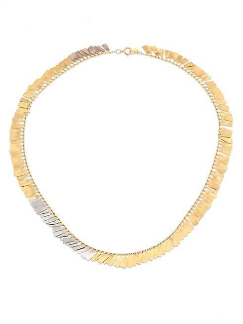 Sia Taylor - Fringe 18K Yellow & White Gold Necklace