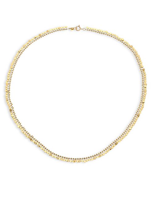 Sia Taylor - Full Dots 18K Yellow Gold Necklace