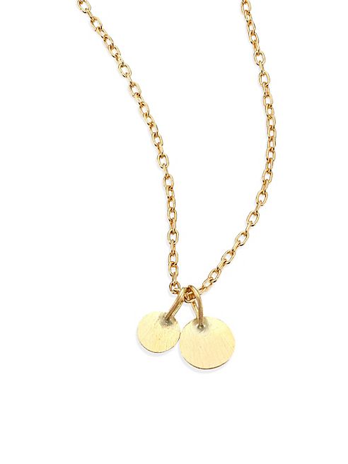 Sia Taylor - Dots 18K Yellow Gold Pendant Necklace