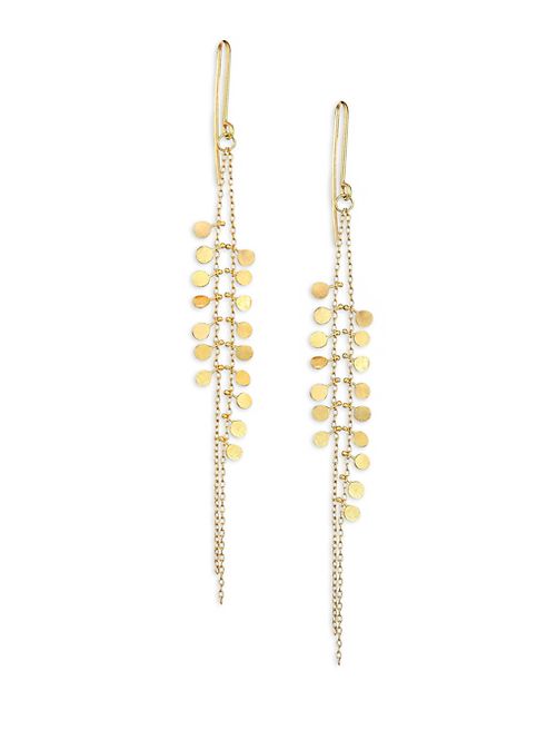 Sia Taylor - Dots 18K Yellow Gold Drop Earrings