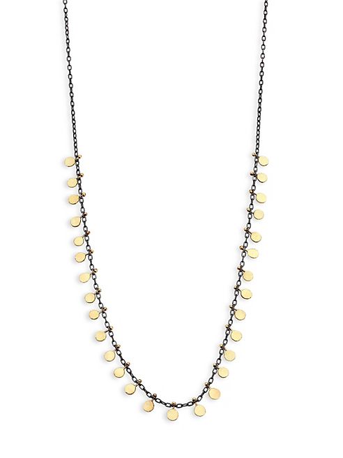 Sia Taylor - Dots 18K Yellow Gold & Sterling Silver Necklace