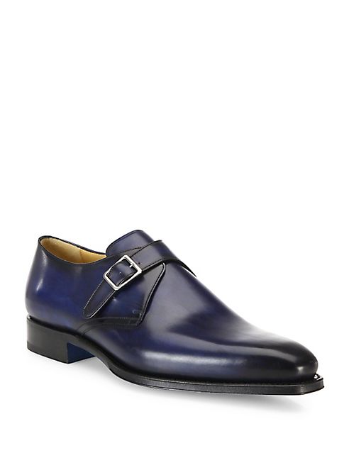 Sutor Mantellassi - Single Monk Strap Leather Derby Shoes