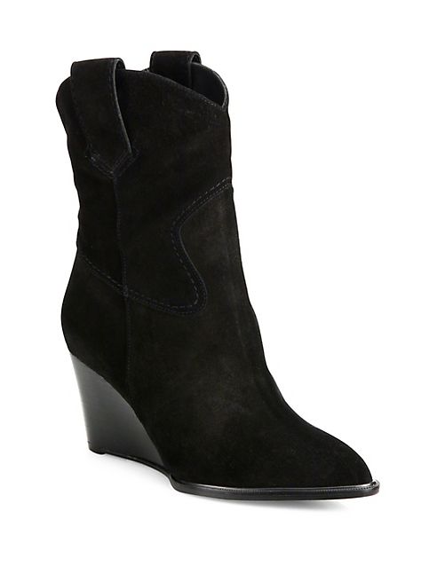 Robert Clergerie - Ogue Suede Wedge Cowboy Boots