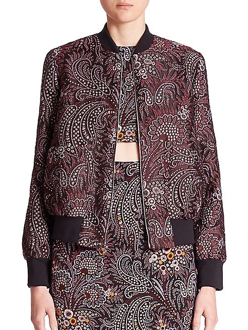 SUNO - Rib Neck Bomber Jacket