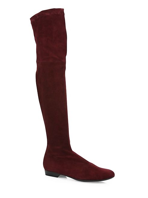 Robert Clergerie - Fissal Suede Over-The-Knee Flat Boots