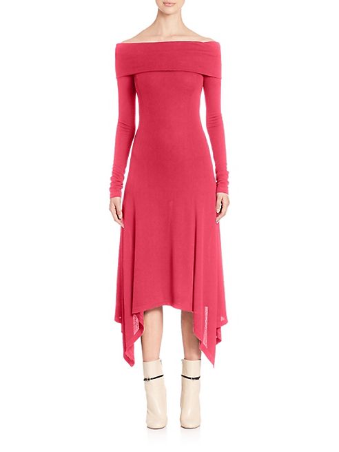 Derek Lam - Solid Off-The-Shoulder Dress