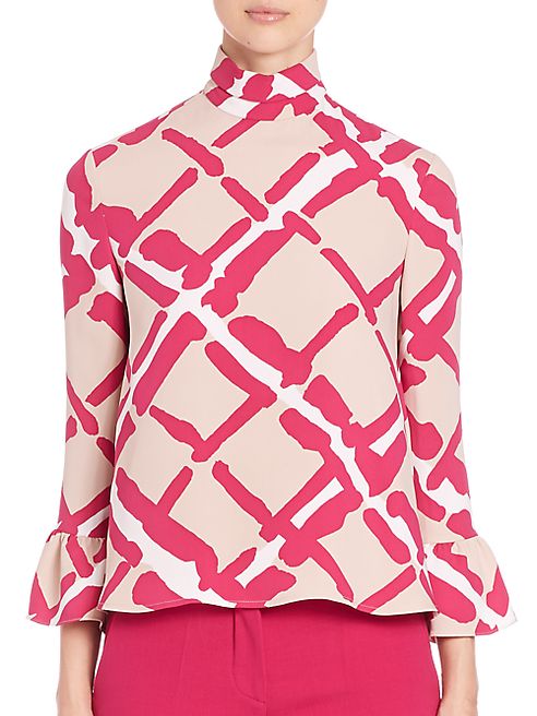 Derek Lam - Printed Mockneck Top