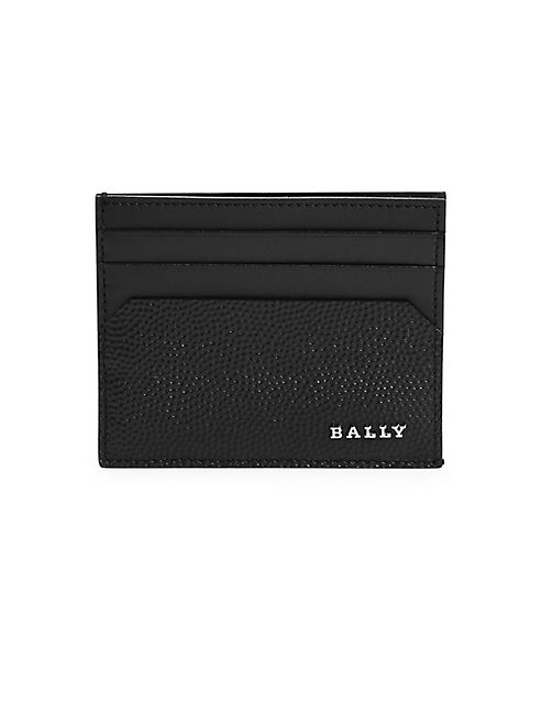 Bally - Embossed Leather Card Holder