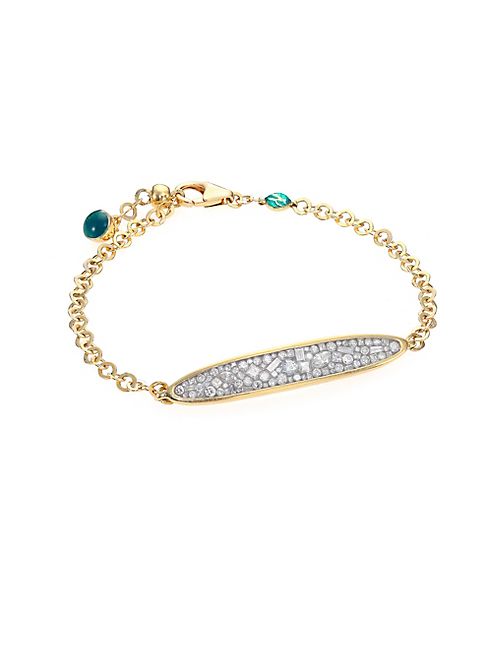 Plevé - Ice Diamond & 18K Yellow Gold Bracelet