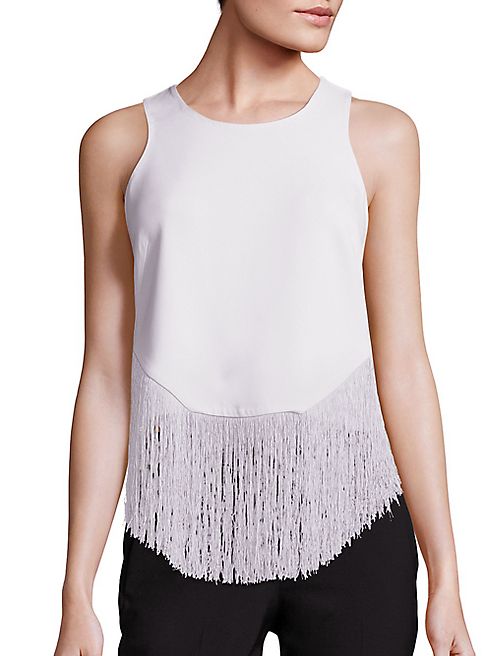 Jonathan Simkhai - Fringed Crepe Tank