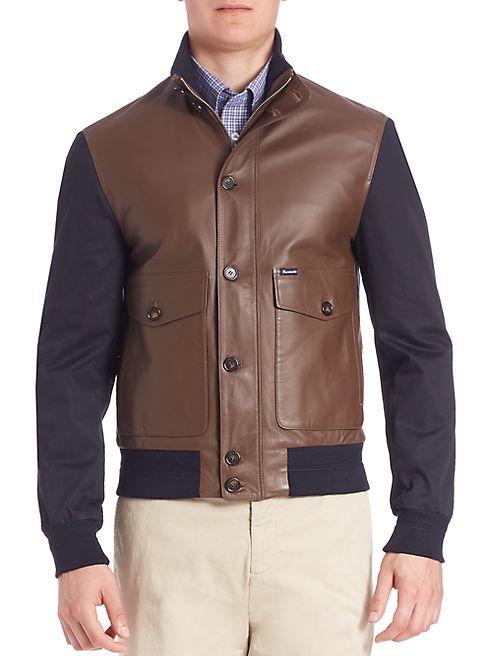 Faconnable - Ribbed Hybrid Blouson Jacket