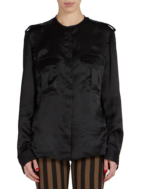 Haider Ackermann - Long Sleeve Silk Shirt