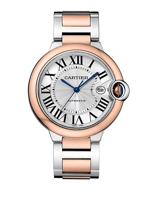 Cartier - Ballon Bleu de Cartier 18K Pink Gold & Stainless Steel Bracelet Watch