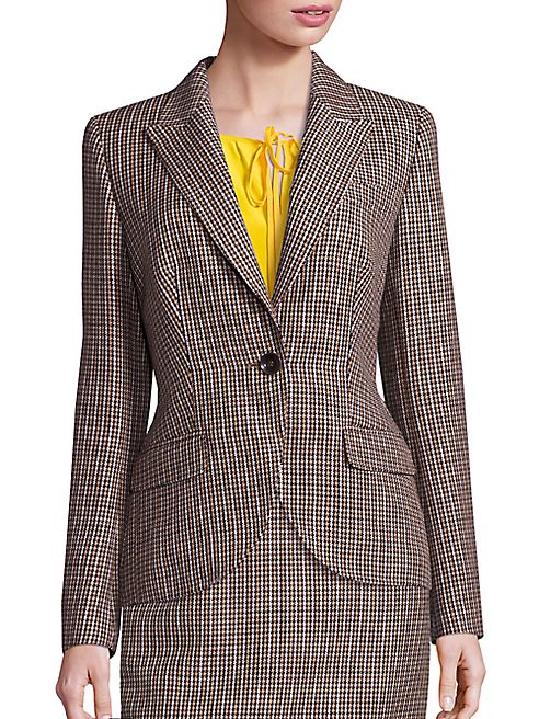 Escada - Houndstooth Wool Blazer