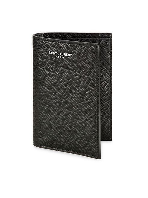 Saint Laurent - Tall Pebble Textured Calf Leather Wallet