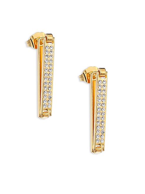 Vita Fede - Solara Pavé Crystal Bar Earrings