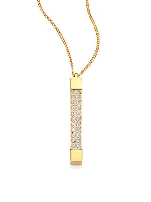 Vita Fede - Mia Quadra Pavé Crystal Bar Necklace