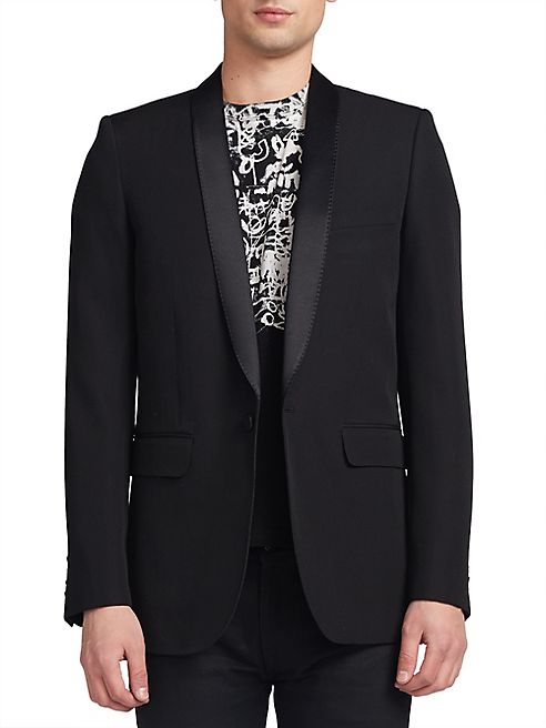 Saint Laurent - Shawl-Collar Wool Blazer