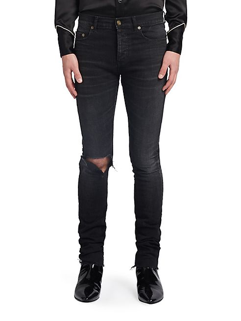 Saint Laurent - Washed Skinny-Fit Jeans