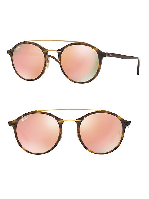 Ray-Ban - Phantos Double-Bridge Mirrored Sunglasses