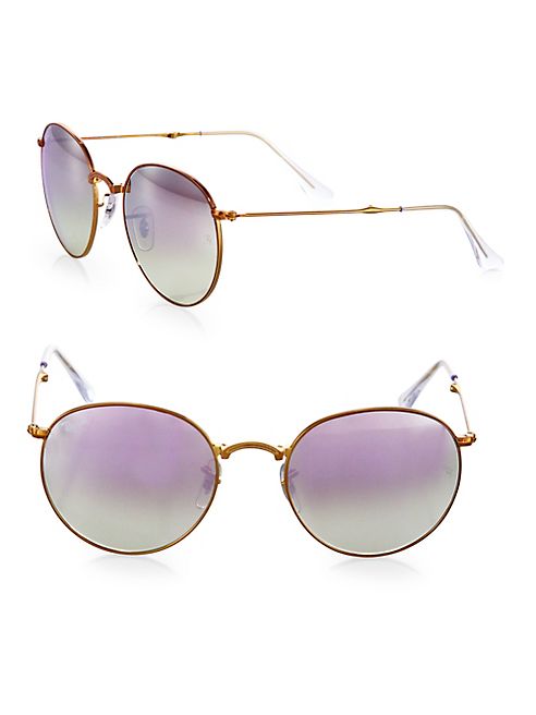 Ray-Ban - Rounded Pilot Sunglasses