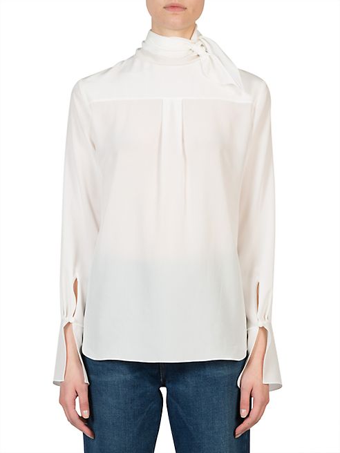 Chloé - Knotted Silk Top