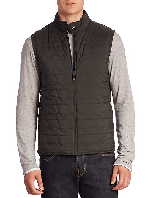 Z Zegna - Sleeveless Front Zipper Jacket