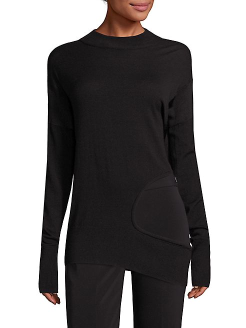 DKNY - Solid Merino Wool Blend Sweater