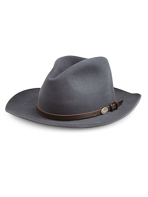 Barbisio - Fedora Asfalto Rabbit Fur Felt Panama Hat