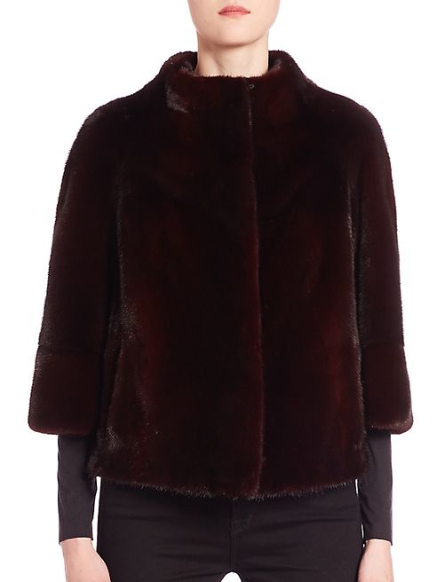 The Fur Salon - Cropped Mink Fur Jacket