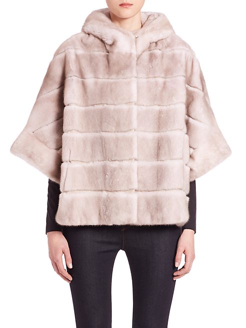 The Fur Salon - Hooded Mink Fur Jacket