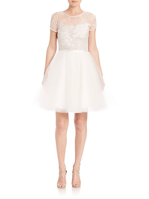 NHA KHANH - Lace & Tulle V-Back Dress